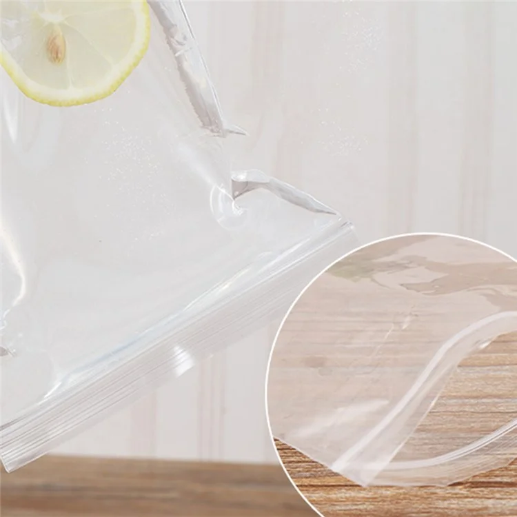 MX-054 100 pièces / paquet 15 x 20 cm Sac d'étanchéité transparent Ziplock Pochettes de rangement PE pour la cuisine