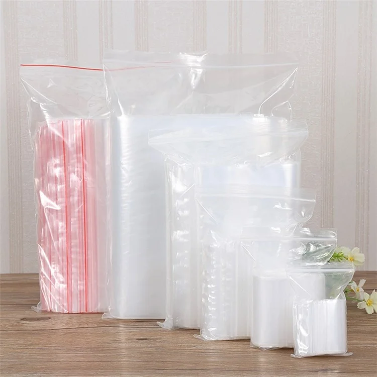 Sacs de scellement clairs MX-054 100 pièces / paquet Sacs en PE refermables 36 x 48 cm Pochettes de stockage scellées