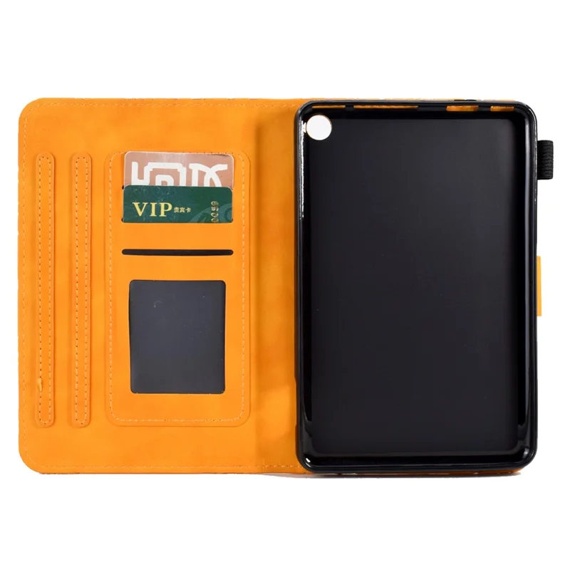 A8 For Amazon Fire HD 10 (2023) Stand Case Leather Tablet Cover with Card Slots  - Khaki