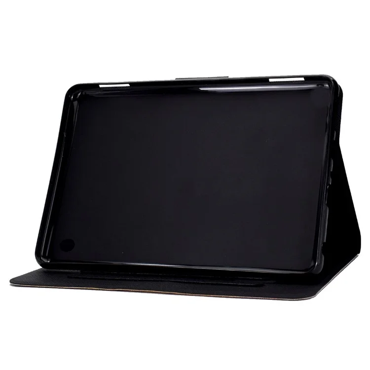 A2 For Amazon Fire HD 10 (2023) Case Pattern Printed PU Leather Tablet Cover with Card Slots - Wolf Dog