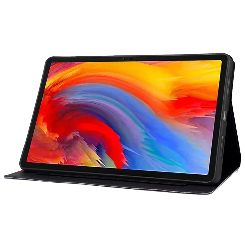 A2 For Lenovo Tab M11 / Xiaoxin Pad 11 2024 Leather Case Pattern Printed Card Slots Tablet Cover - Cat