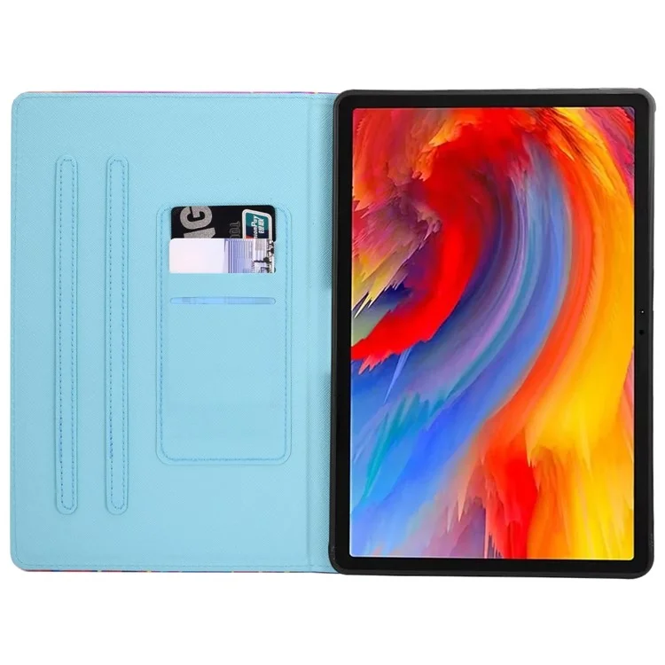 For Lenovo Tab M11 / Xiaoxin Pad 11 2024 Case Pattern Printing PU Leather Stand Tablet Cover - Bird