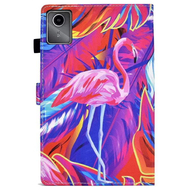 For Lenovo Tab M11 / Xiaoxin Pad 11 2024 Case Pattern Printing PU Leather Stand Tablet Cover - Bird