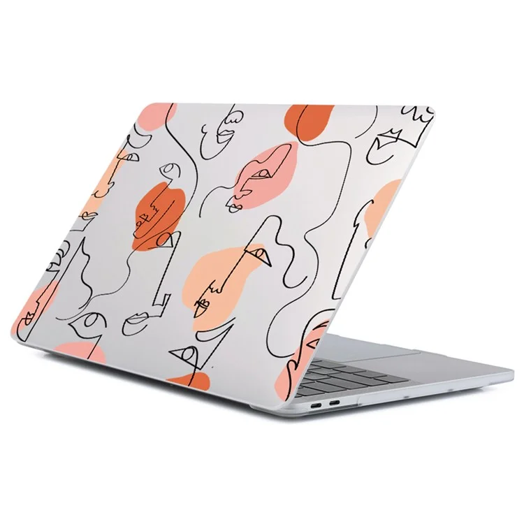 Pour MacBook Pro 14 pouces (2024) M4 A3112 / A3185 / A3401 / (2021) A2442 / (2023) A2779 M2 / A2918 / A2992 M3 Coque Motif Ordinateur Portable PC Dur - DDC-139