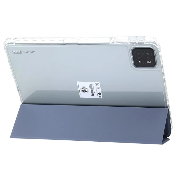 Per Xiaomi Pad 6S Pro 12.4 Custodia anti-graffio TPU+Acrilico+PU Custodia tablet con supporto trifold - Lavanda viola