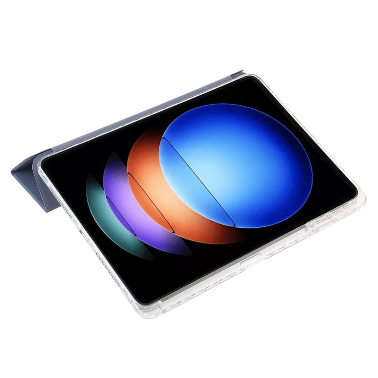Per Xiaomi Pad 6S Pro 12.4 Custodia anti-graffio TPU+Acrilico+PU Custodia tablet con supporto trifold - Lavanda viola