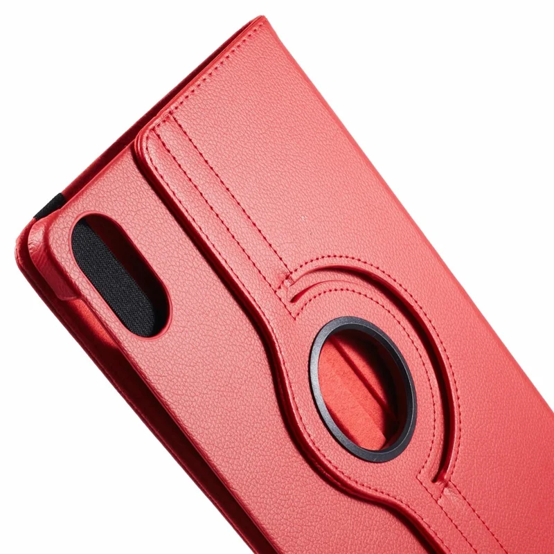 For Honor Pad X8 Pro / Honor Pad X9 Case Leather+TPU Tablet Cover Rotating Stand - Red
