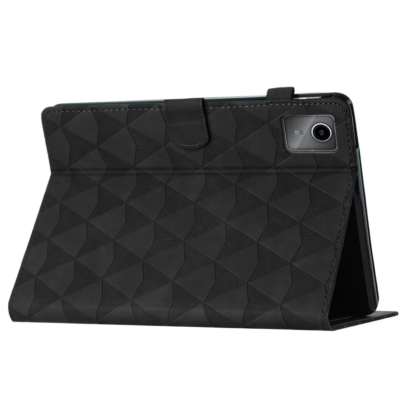 For Lenovo Tab M11 / Xiaoxin Pad 11 2024 Case Leather Stand Flip Tablet Cover with Card Holder - Black