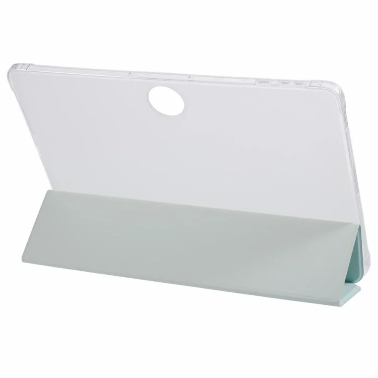 Capa Para Honor Pad 9 Tri-fold Stand Leather Tablet Cover com Slot para Caneta - Matcha Green