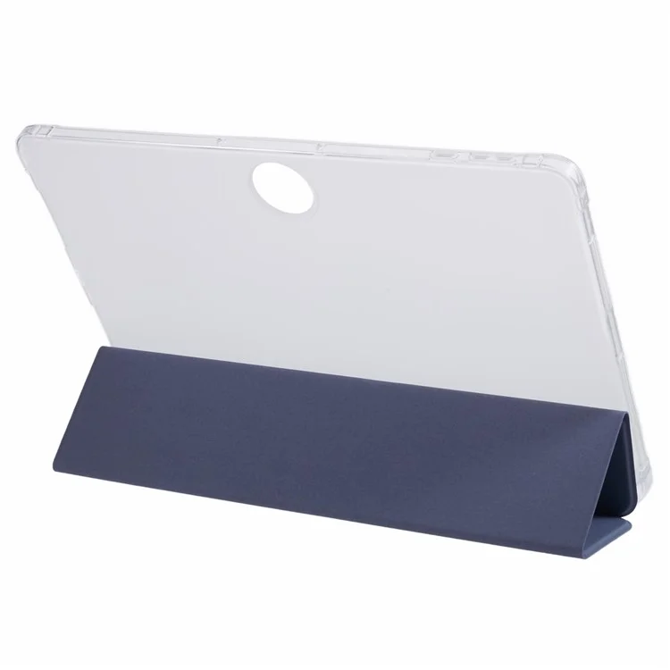 For Honor Pad 9 Case Tri-fold Stand Leather Tablet Cover with Pen Slot - Purple