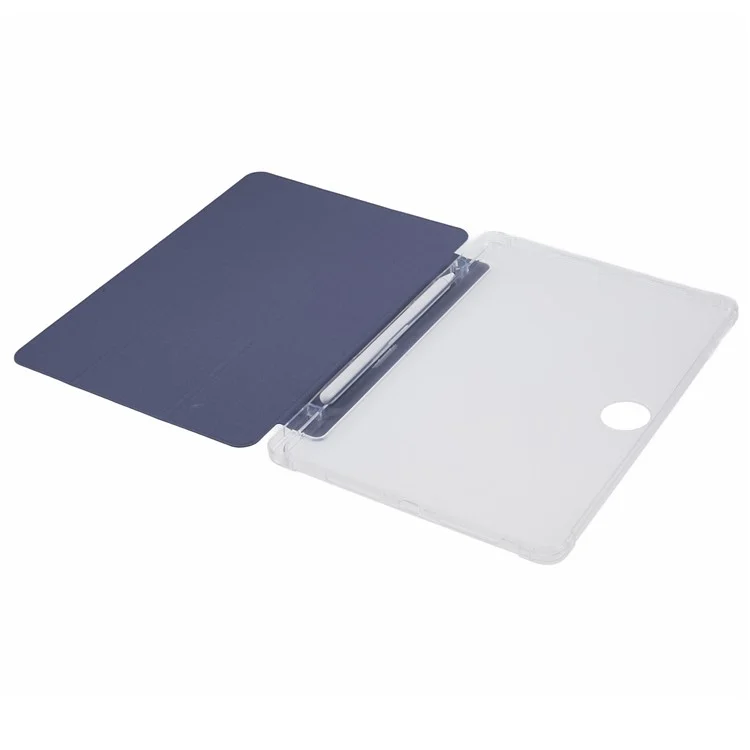 For Honor Pad 9 Case Tri-fold Stand Leather Tablet Cover with Pen Slot - Purple