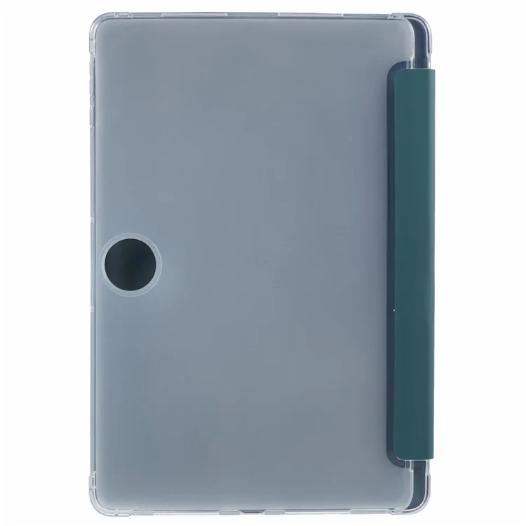 For Honor Pad 9 Case Tri-fold Stand Leather Tablet Cover with Pen Slot - Midnight Green