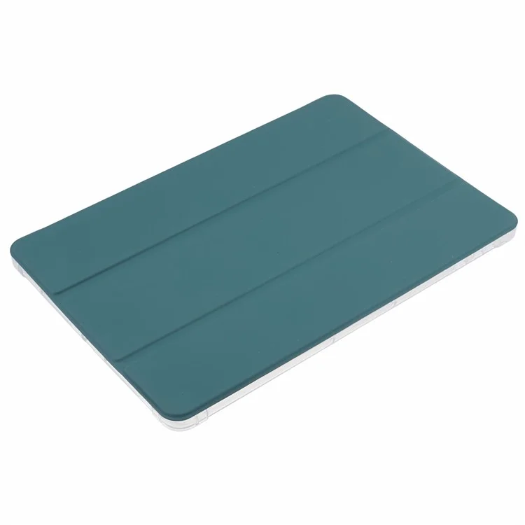 For Honor Pad 9 Case Tri-fold Stand Leather Tablet Cover with Pen Slot - Midnight Green