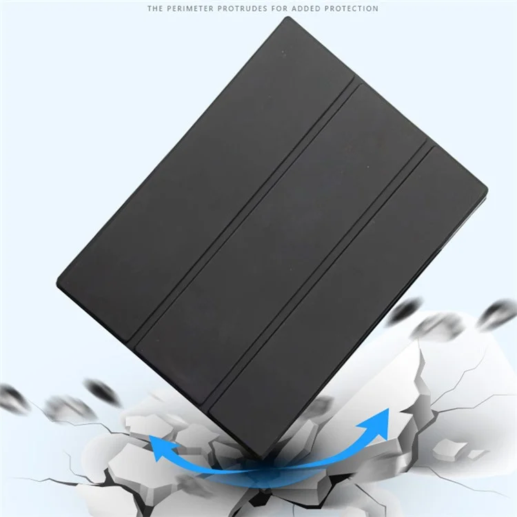 Pour Remarkable 2 Case Double-Side Magnetic PC+PU Leather Stand E-Reader Cover - Noir
