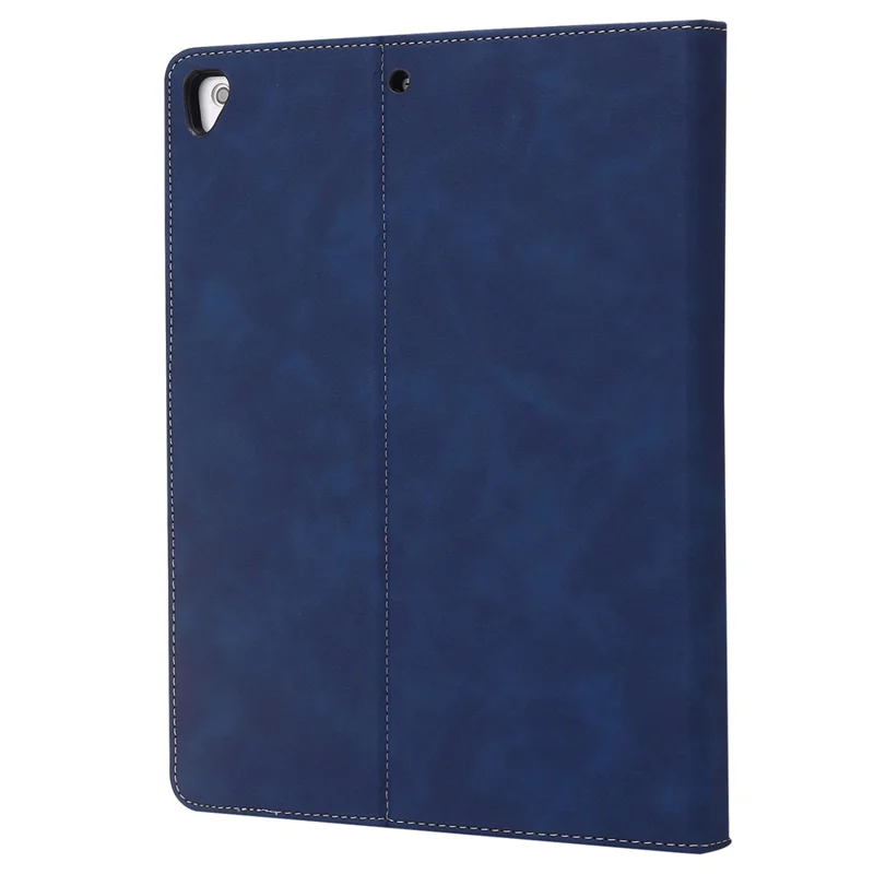 Para iPad Air (2013) / Air 2 / iPad 9.7 polegadas (2017) / (2018) Capa para Tablet Carteira de Couro com Compartimento para Canetas - Azul Escuro
