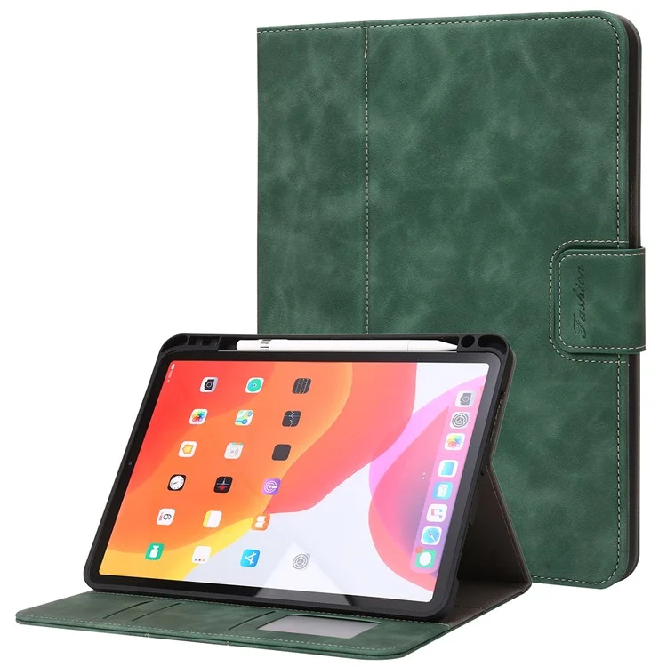 For iPad Air 11 (2025) / (2024) / Air (2022) / (2020) / Pro 11 (2018) / (2020) / (2021) / (2022) Leather Case Wallet Cover - Green