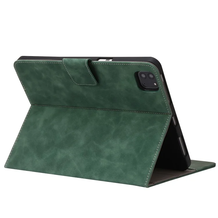 For iPad Air 11 (2025) / (2024) / Air (2022) / (2020) / Pro 11 (2018) / (2020) / (2021) / (2022) Leather Case Wallet Cover - Green