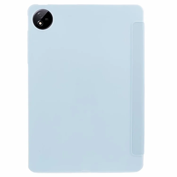 Für vivo Pad3 Pro PU Leder Hülle Soft Silikon Tablet Cover Tri-Fold Stand Schutzhülle - Baby Blau