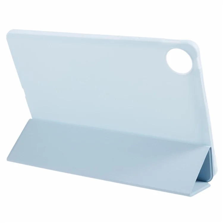 Für vivo Pad3 Pro PU Leder Hülle Soft Silikon Tablet Cover Tri-Fold Stand Schutzhülle - Baby Blau