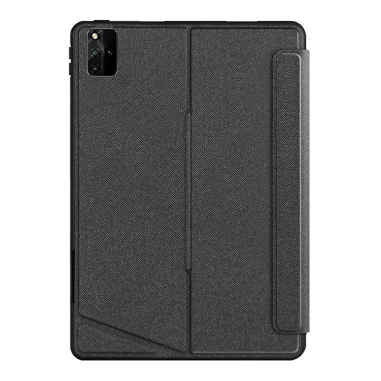 For Huawei MatePad Pro 12.6 (2024) Leather Case + Bluetooth-compatible Keyboard with Backlight Trackpad