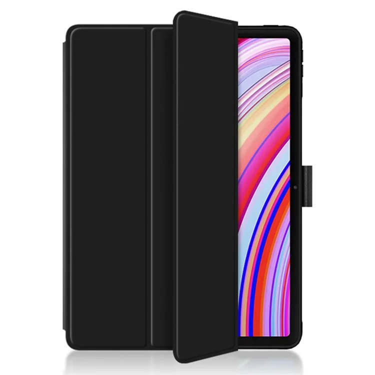 Для Xiaomi Redmi Pad Pro / Redmi Pad Pro 5G / Poco Pad Case PU Leather Trifold Stand Auto Wake / Sleep Tablet Cover - Black