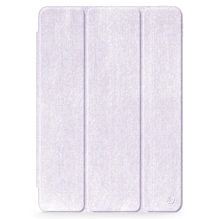 DUX DUCIS Unid Series Für iPad Pro 11 (2024) Klare Hülle TPU+PC+Leder Cover mit Automatischem Aufwachen / Schlafen - Hellviolett