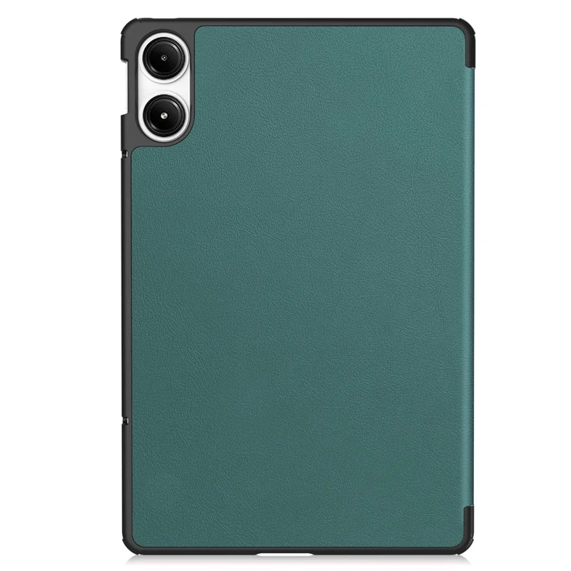 Tablet Hülle für Xiaomi Redmi Pad Pro/Redmi Pad Pro 5G/Poco Pad Dreifach-Ständer Lederhülle - Schwarzgrün