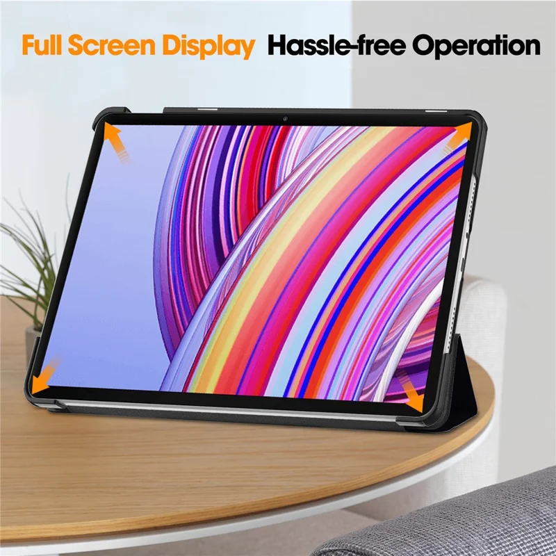 Tablet Case for Xiaomi Redmi Pad Pro/Pad Pro 5G/Xiaomi Poco Pad 4G Auto Wake/Sleep Trifold Stand Pattern Printed Leather Cover - Don't Touch Me