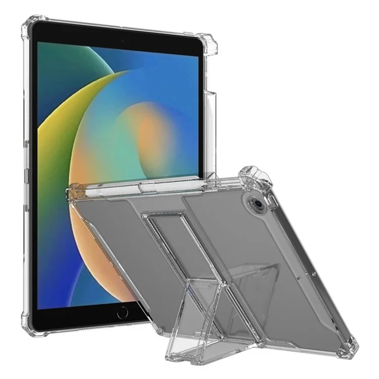 Per iPad 10.2 (2021) / (2019) / (2020) Case Airbag Corner Tablet TPU Cover con PC Kickstand