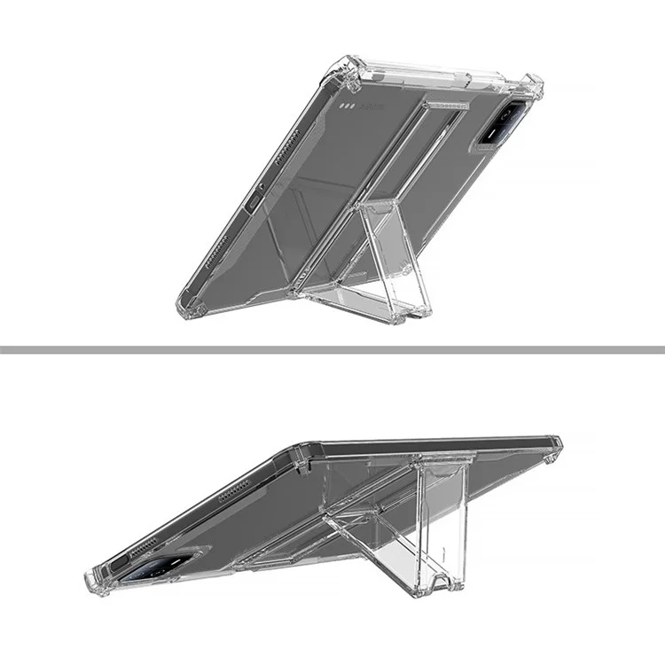 Capa para Tablet Xiaomi Pad 6 / Pad 6 Pro, Caixa de PC com Suporte, Airbag nos Cantos, Capa Protetora Anti-Queda de TPU