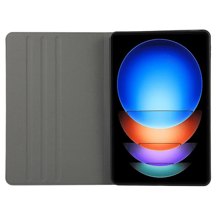 Pour Xiaomi Pad 6S Pro 12.4 Étui de Tablette Anti-Drop Flip Cover en Cuir PU - Violet