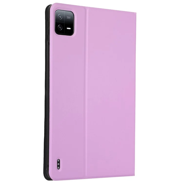 Pour Xiaomi Pad 6S Pro 12.4 Étui de Tablette Anti-Drop Flip Cover en Cuir PU - Violet