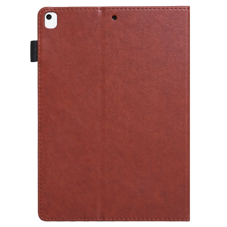 Für iPad 10.2 (2021) / (2020) / (2019) / iPad Air 10.5 Zoll (2019) / Pro 10.5 Zoll (2017) Hülle Kartenfächer Leder Tablet Cover - Braun