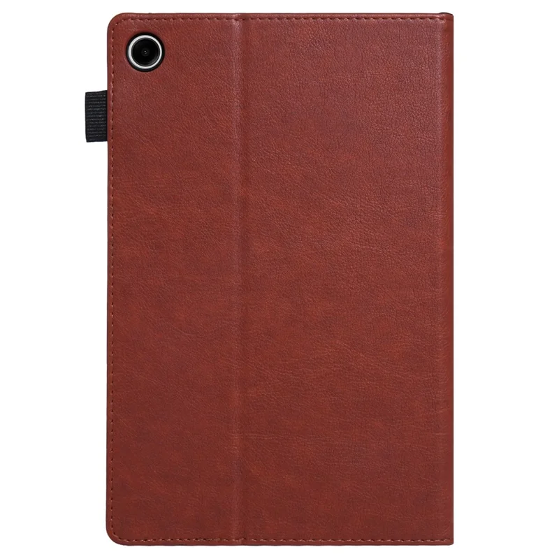 Für Samsung Galaxy Tab A9 X110 Tablet Case Card Slots Protective Leather Flip Cover - Braun
