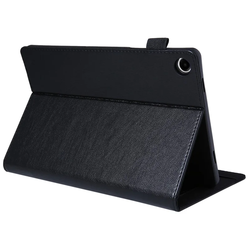 For Samsung Galaxy Tab A9 X110 Tablet Case Card Slots Protective Leather Flip Cover - Black
