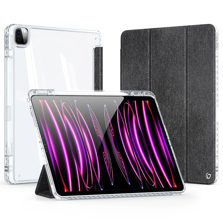 DUX DUCIS Unid Series For iPad Pro 11 (2020) (2021) (2022) / Air 11 (2025) / (2024) / Air (2022) / (2020) Case Clear Leather Cover - Black