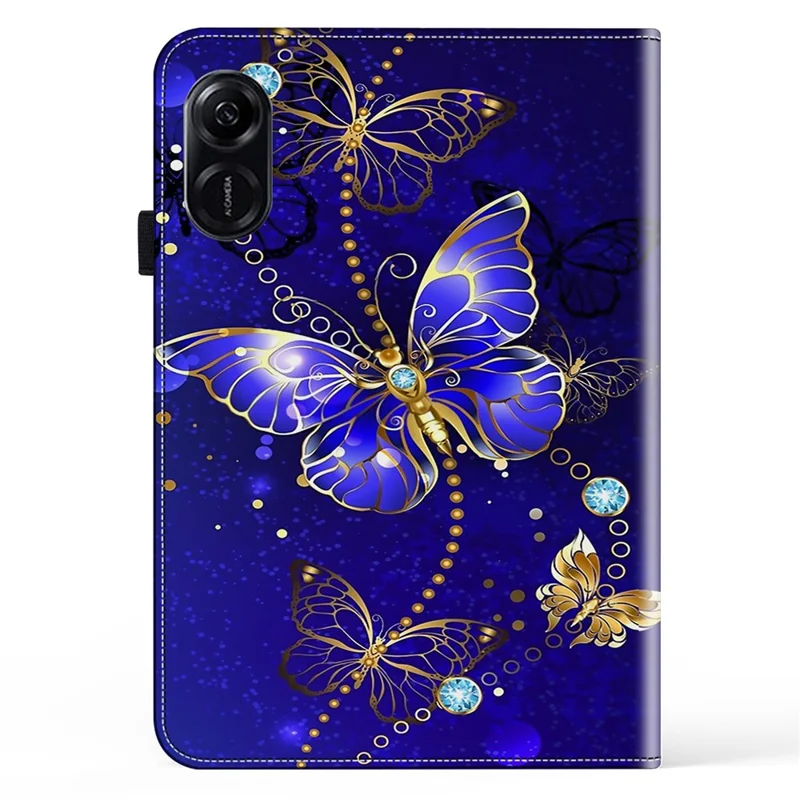 For Honor Pad X9 Case PU Leather Folio Stand Pattern Printing Tablet Cover - Butterfly