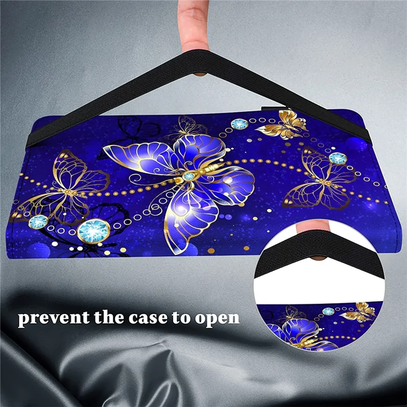 For Honor Pad X9 Case PU Leather Folio Stand Pattern Printing Tablet Cover - Butterfly