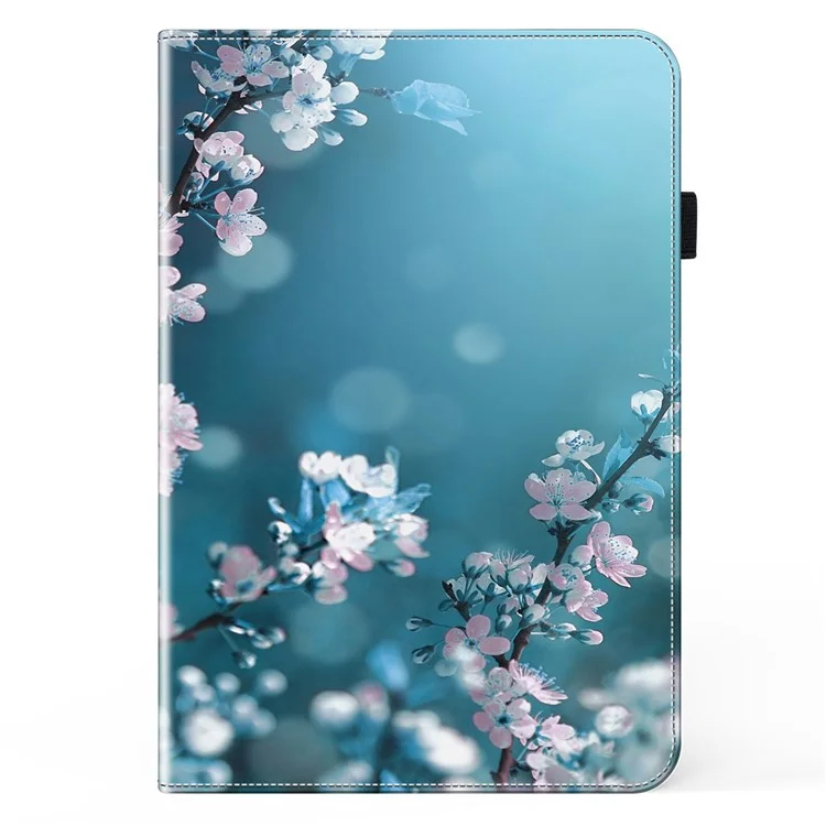 Capa For Honor Pad 8 em Couro PU com Padrão de Visão, Slots para Cartões e Suporte para Tablet - Flor de Pêssego