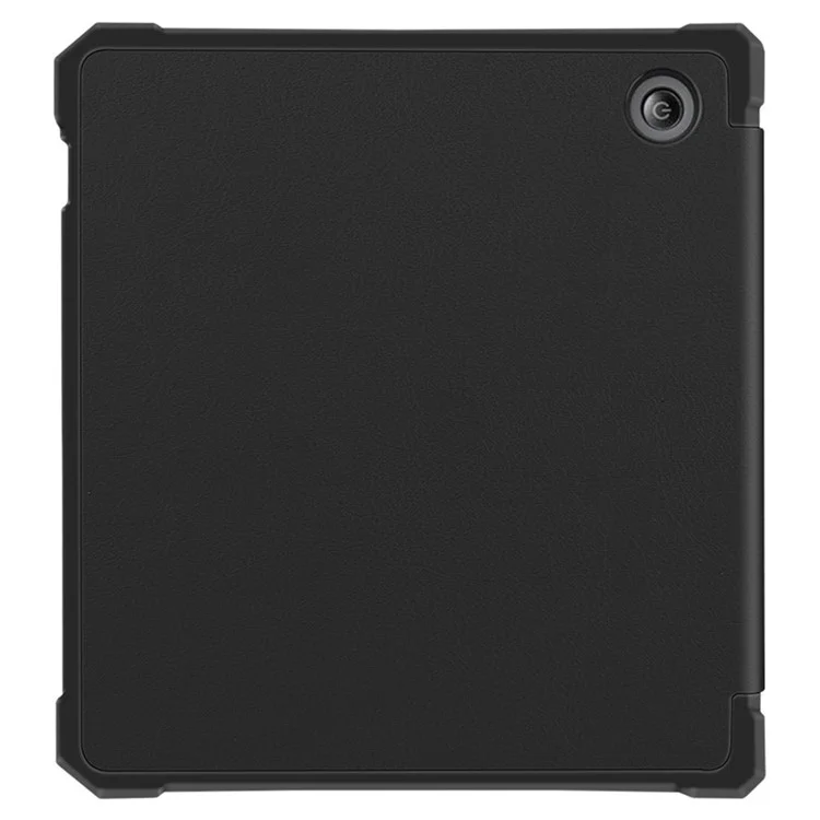 Für Kobo Libra 2 N418 Hülle Soft TPU+PU Leder Tablet Cover mit Origami-Ständer - Schwarz
