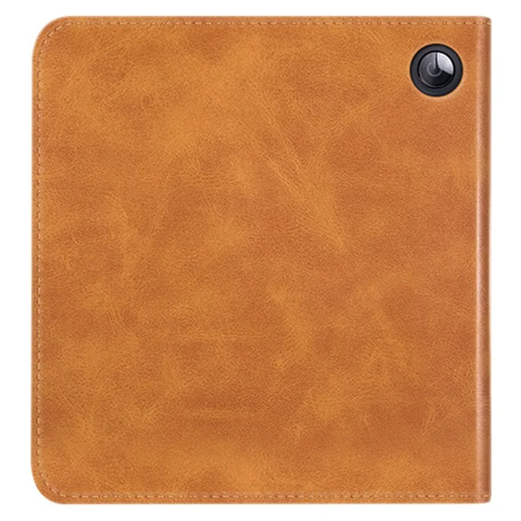 Für Kobo Libra 2 N418 Tablet Case Auto Wake / Sleep PU Leder E-Reader Cover mit Handschlaufe, Ständer - Braun