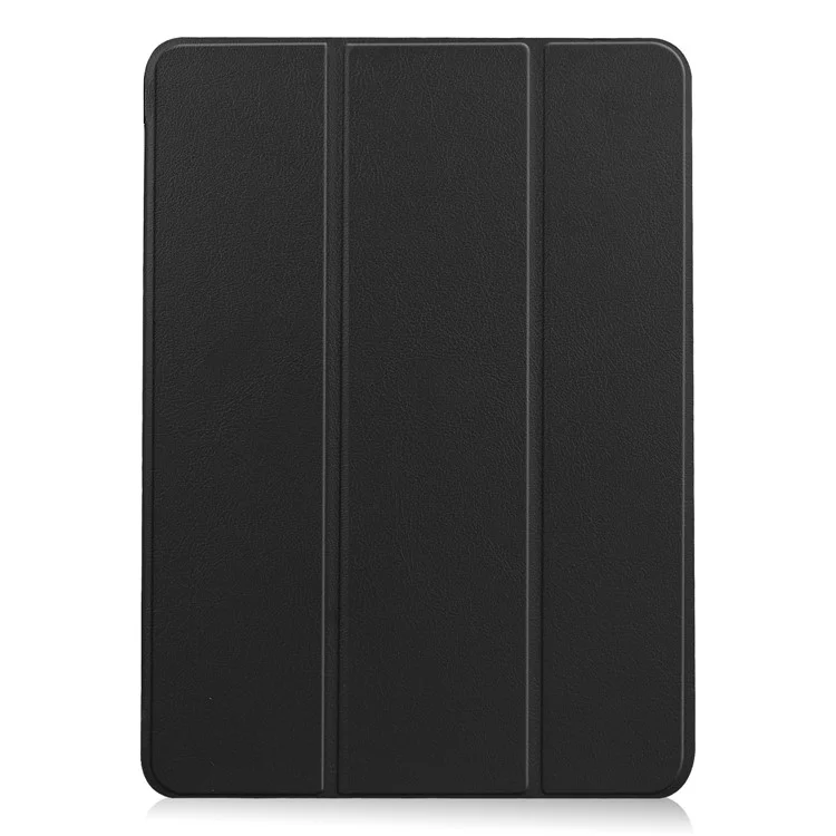 Étui pour iPad Air 13 (2024) avec Activation/Mise en Veille Automatique, Support Pliant Triple et Couverture en Cuir pour Tablette - Noir