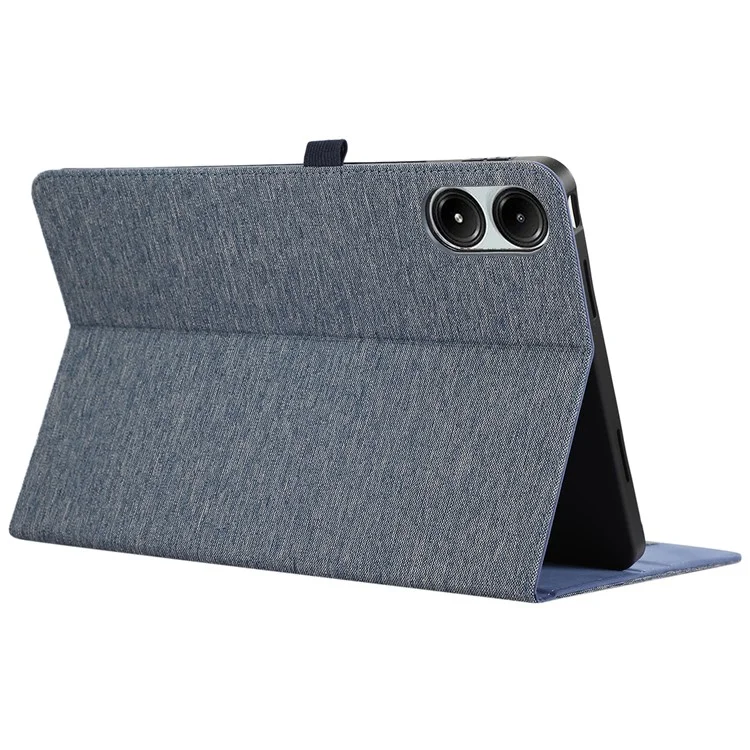 For Xiaomi Redmi Pad Pro / Redmi Pad Pro 5G / Poco Pad Card Holder Cloth Texture Leather Case Tablet Stand Cover - Blue