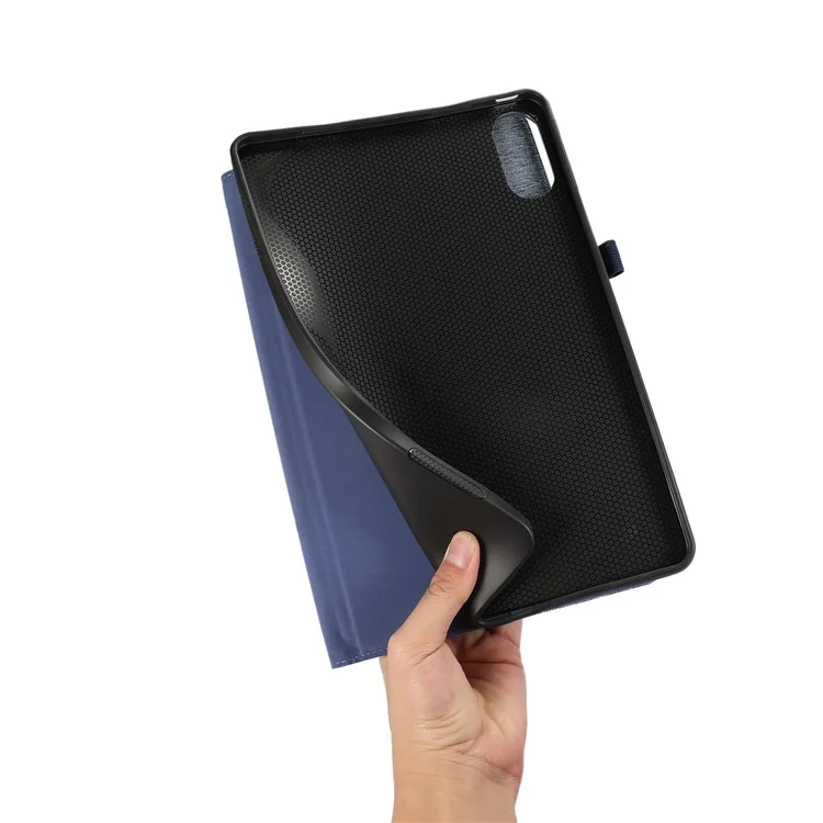 For Xiaomi Redmi Pad Pro / Redmi Pad Pro 5G / Poco Pad Card Holder Cloth Texture Leather Case Tablet Stand Cover - Blue
