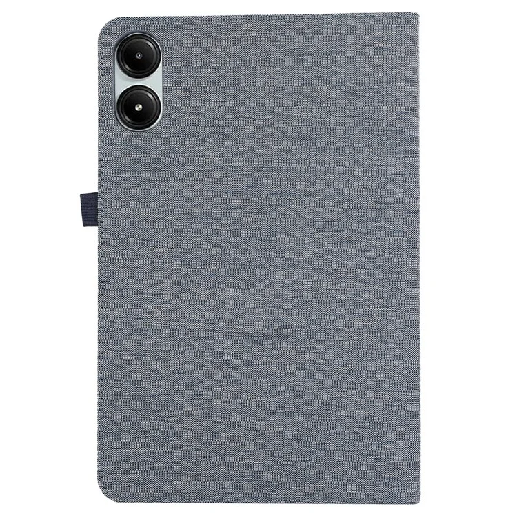 For Xiaomi Redmi Pad Pro / Redmi Pad Pro 5G / Poco Pad Card Holder Cloth Texture Leather Case Tablet Stand Cover - Blue