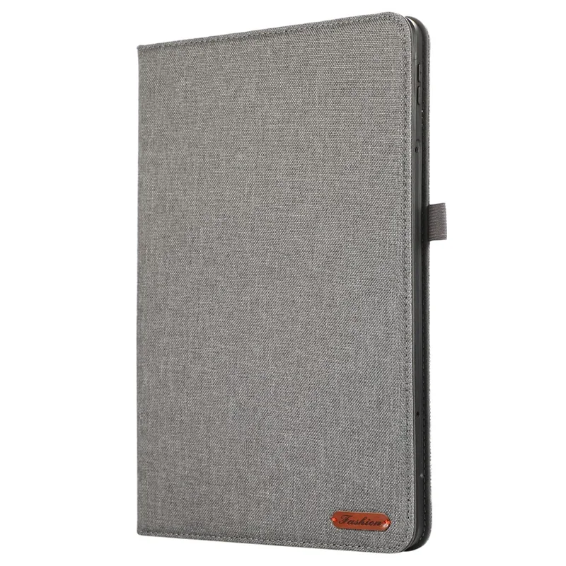 For Xiaomi Redmi Pad Pro / Redmi Pad Pro 5G / Poco Pad Card Holder Cloth Texture Leather Case Tablet Stand Cover - Grey