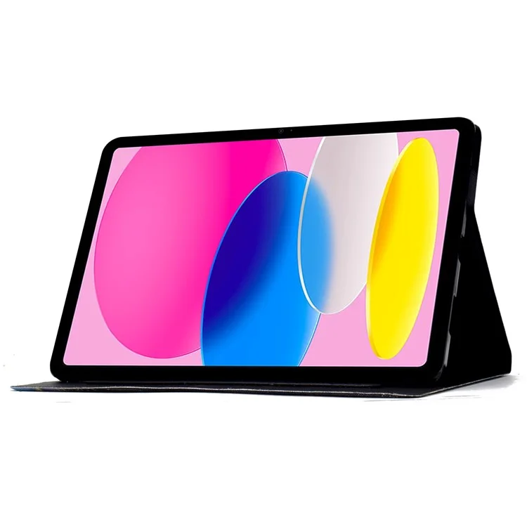 Para iPad Pro 11 (2018) / (2020) / iPad Air 11 (2024) / Air (2020) / (2022) Funda Funda Funda Funda Inteligente de Tableta con Patrón de Cuero PU - Rosa Gato