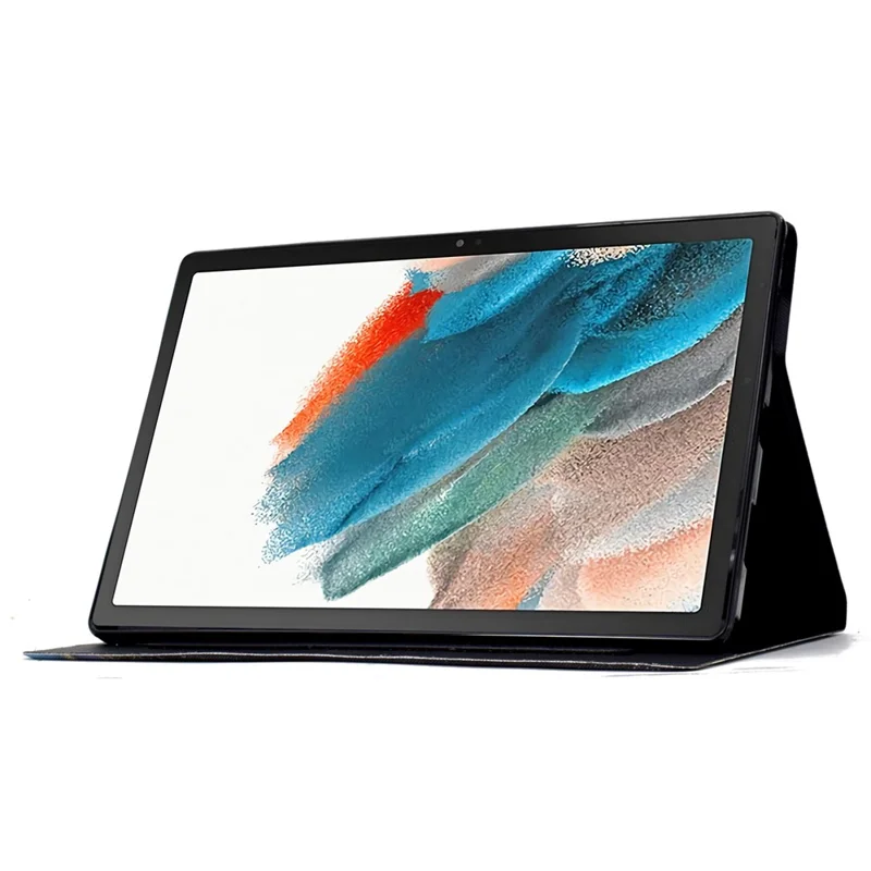 For Samsung Galaxy Tab A8 10.5 (2021) X205 X200 / (2022) Case Card Slot Tablet Leather Cover - Petal