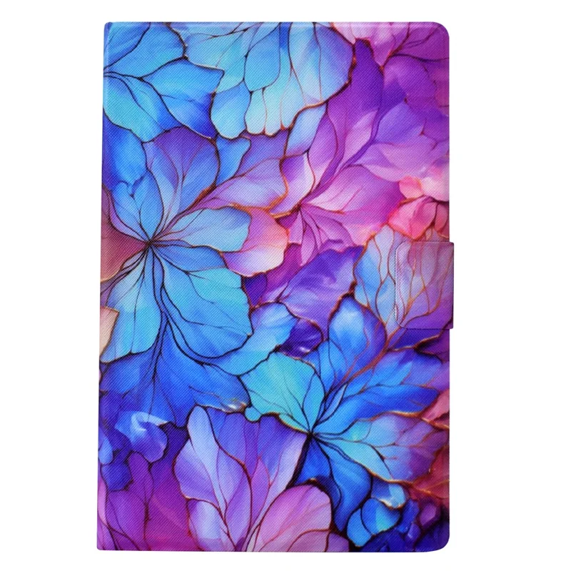 For Samsung Galaxy Tab A8 10.5 (2021) X205 X200 / (2022) Case Card Slot Tablet Leather Cover - Petal