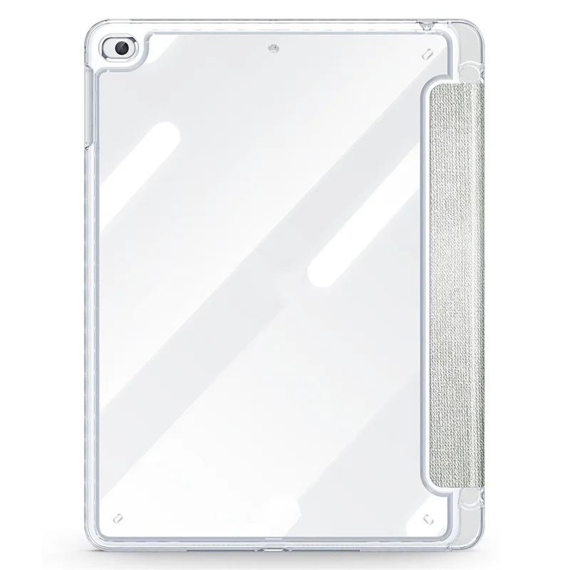 DUX DUCIS Unid Series For iPad 9.7-inch (2017) / (2018) / Air (2013) / Air 2 Case Auto Wake / Sleep PU Leather Clear Back Tablet Cover - Light Green